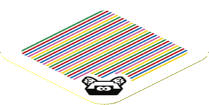 Sticker 1.8 x 1.8 with Bar Code and Para-Biddybud