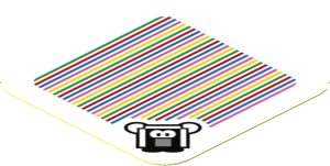 Sticker 1.8 x 1.8 with Bar Code and Stingby