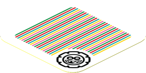 Sticker 1.8 x 1.8 with Bar Code and Grrrol