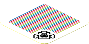 Sticker 1.8 x 1.8 with Bar Code and Grabbing Ghost