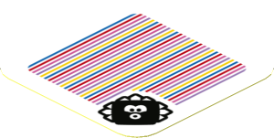 Sticker 1.8 x 1.8 with Bar Code and Big Urchin