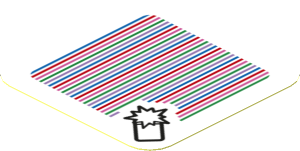 Sticker 1.8 x 1.8 with Bar Code and Springboard