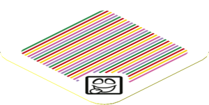 Sticker 1.8 x 1.8 with Bar Code and Polterpup