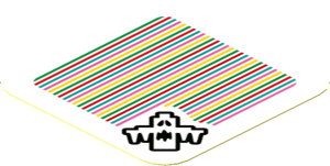 Sticker 1.8 x 1.8 with Bar Code and Bogmire