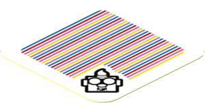 Sticker 1.8 x 1.8 with Bar Code and Professor E. Gadd