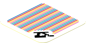 Sticker 1.8 x 1.8 with Bar Code and Treat Carousel