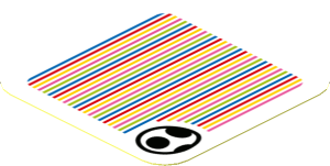 Sticker 1.8 x 1.8 with Bar Code and Yoshi Egg
