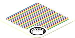 Sticker 1.8 x 1.8 with Bar Code and Big Koopa Troopa