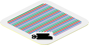Sticker 1.8 x 1.8 with Bar Code and Goomba's Shoe