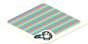 Sticker 1.8 x 1.8 with Bar Code and Conkdor