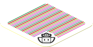 Sticker 1.8 x 1.8 with Bar Code and Turnip