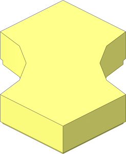 Tile  2 x  2 with Two  1 x  1 Curved Cutouts