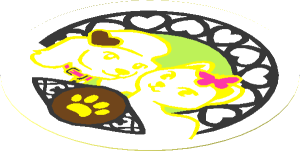 Sticker  2.9 x  2.9 Round with Dog, Cat and Paw Print