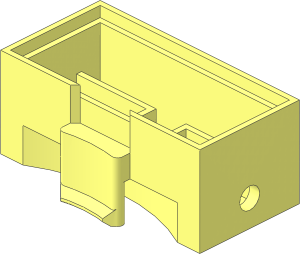 ~Train Brick  2 x  4 x  1.333 Sliding Wheel Block - Type B