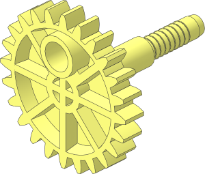~Technic Gear 24 Tooth with Peghole and Shaft