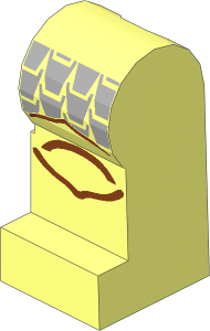 Minifig Leg Left with Scale Mail Pattern