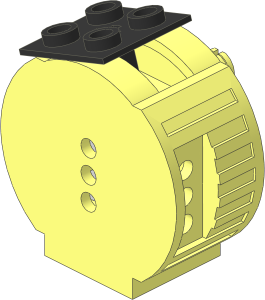Electric 4.5V  3 C-Cell Battery Box Polarity Switch  2 x  4 (Lever tilted right)