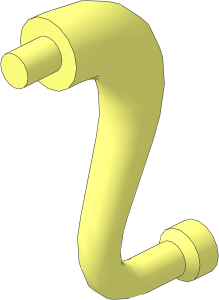 Animal Tail with Straight Tip