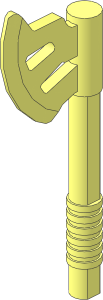 Minifig Weapon Axe Dwarven