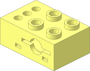 Electric Brick  2 x  3 Sensor Touch 4.5V Body Assembly