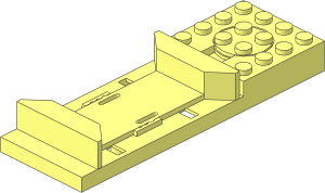 Monorail Track Switch Base at Right