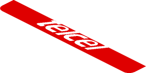 ~Sticker  1.8 x  1.9 with Logos on Red Background - Sixth Face