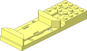 Monorail Track Switch Base at Left