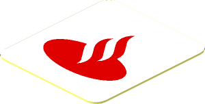Sticker  0.9 x  0.8 with Red Santander Logo on White Background