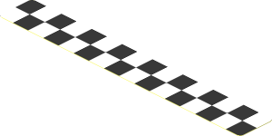 Sticker  0.8 x  5.8 Chequered