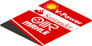 Sticker  1.8 x  2.2 with Logos on Red Background Right
