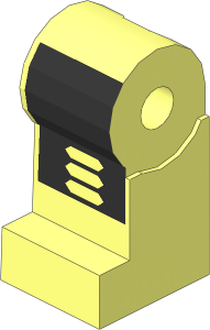 Minifig Leg Right with Robot Pattern