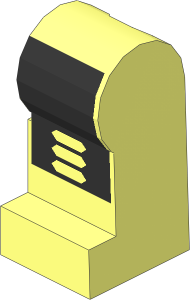 Minifig Leg Left with Robot Pattern