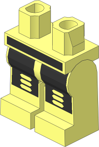 Minifig Hips and Legs with Robot Pattern