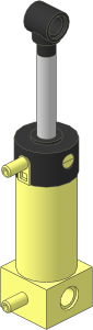 Technic Pneumatic Cylinder  2 x  2 x  5 with 2 Ports (Extended)