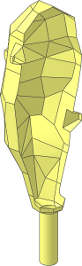 ~Figure Club with Spikes - Half with Handle