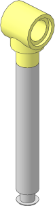 ~Technic Pneumatic Cylinder  2 x  2 Piston Rod 4L Cylindrical