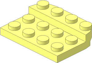 Plate  4 x  3 x  0.667 with Rounded Corners on one Side