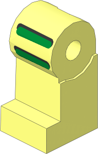Minifig Leg Right with Astro Pattern