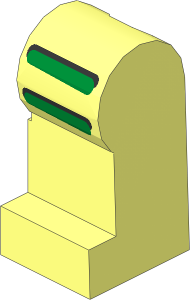 Minifig Leg Left with Astro Pattern
