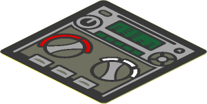 Sticker  1.9 x  1.9 with Land Rover Dashboard