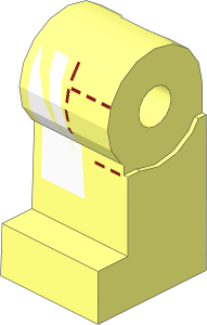 Minifig Leg Right with White Stripes Pattern