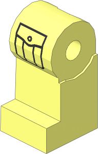 Minifig Leg Right with Buttoned Cargo Pocket Pattern