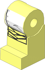 Minifig Leg Right with SW White Leggings Pattern