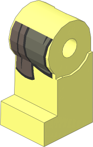 Minifig Leg Right with LOTR Coat and Shirttails Pattern
