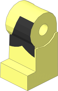 Minifig Leg Right with Black Orca Pattern