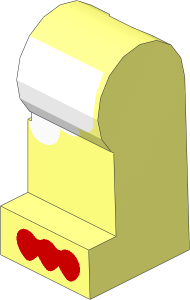 Minifig Leg Left with Chicken Feet Pattern