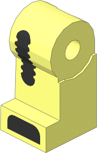 Minifig Leg Right with Clockwork Robot Pattern