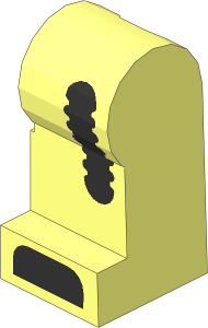 Minifig Leg Left with Clockwork Robot Pattern