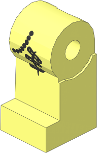Minifig Leg Right with Chainlink and  3 Safety Pins Pattern