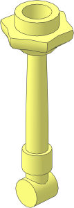 Minifig Tool Wand with Hollow Stud at Tip